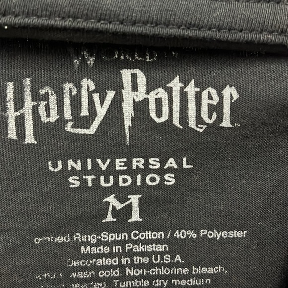 Universal Studios Wizarding World Harry Potter Deathly Hallow Crop Shirt Top M - Picture 4 of 7
